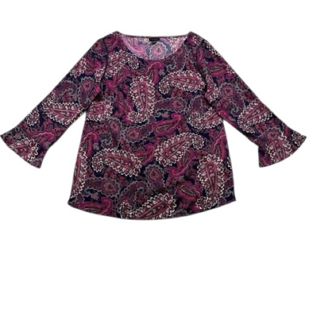 Talbot’s Paisley Print Top Sz LP TOP ONLY.